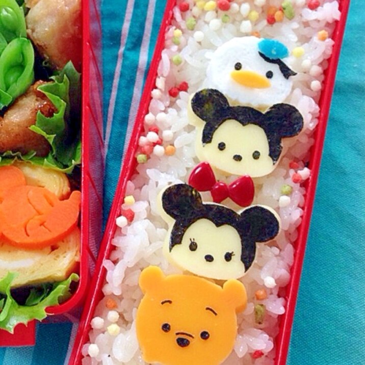 簡単キャラ弁☆はんぺんdeツムツム ドナルド弁当♪